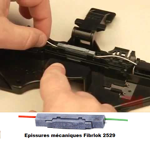 Soudure mecanique de fibre otpique