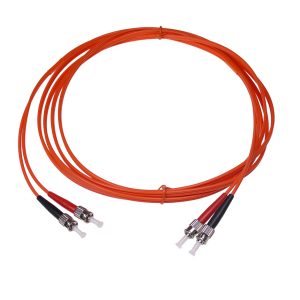 3M (9.9ft.) ST ST Multimode Duplex 50 125 (OFNR) Optical Fiber Nonconductive Riser Fiber Optic Jumper Cable OM2 – Orange
