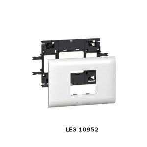 Support avec cadre 2mod pour la couverture de DLP 85mm boîte Mosaic