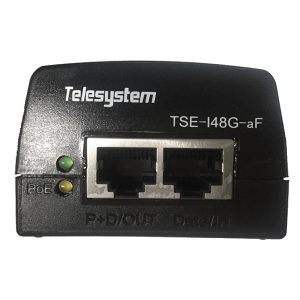 TSM-I48G-aF_FT 10 100 1000Mbps PoE Injector