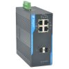 TS-IF2F4-P : Industrial Switch ( with PoE Injector, 4 10/100Base-TX ports+ 2 Gigabit SFP (alimentation non incluse )