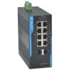 Unmanaged with POE TS-IF2F8-P Industrial Switch with PoE Injector 8p 10-100 +2SFP Giga (alimentation non incluse)